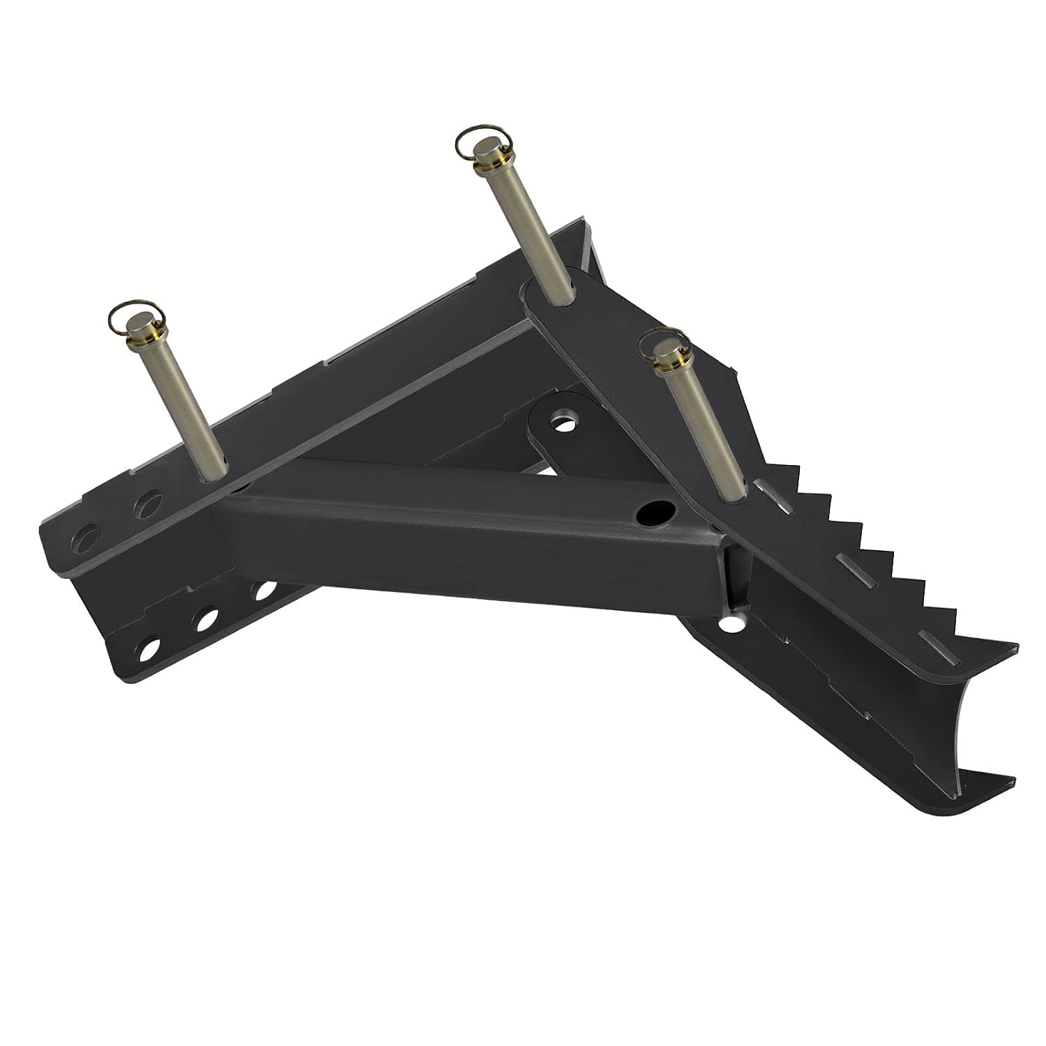 24 inch Excavator Hydraulic Thumb Backhoe Excavator Thumb Attachments Weld 1/2 Inch Teeth Thick Steel Plate Assembly CNC Plasma Cut Bolt-On Design