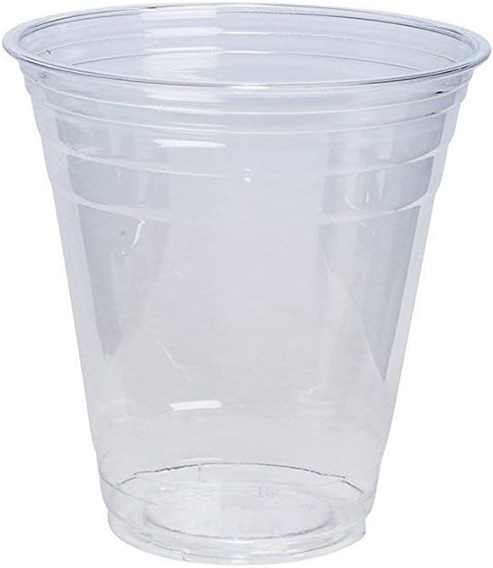 GUSTO 16 oz Clear Plastic Cups [100 Pack] PET Party Cold Cups | Durable, Crack-Resistant, Elegant Crystal Clear Design, BPA-Free, Smoothies, Iced Coffee, Soda, Cocktails & Juice