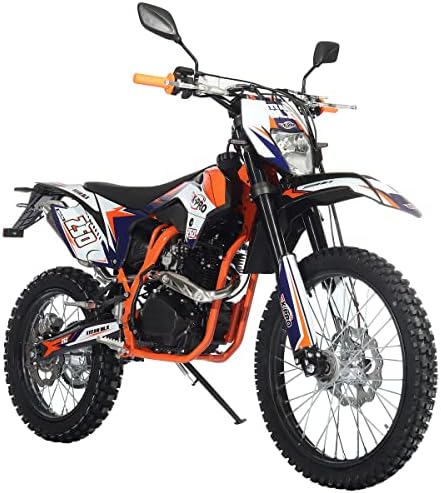 X-PRO Titan DLX 250cc Gas Dirt Bike Pit Bike Adult Bike,Big 21"/18" Wheels, Zongshen Engine! (Green)