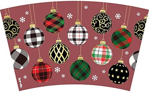 Tervis Christmas Holiday Ornaments Made in USA Double Walled Insulated Tumbler Travel Cup Keeps Drinks Cold & Hot, 24oz, Classic