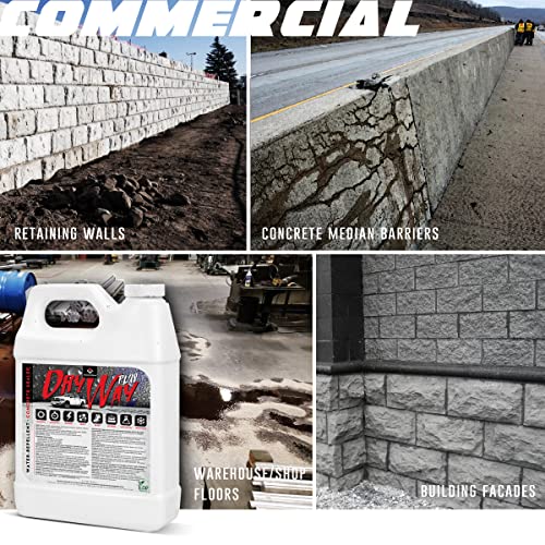 DryWay Plus DOT Approved Concrete Driveway Sealer, Silane/Siloxane