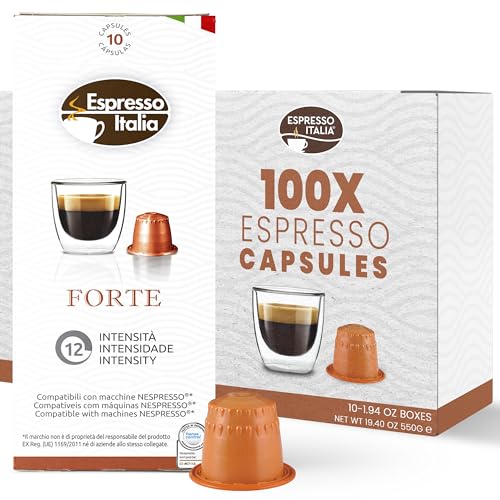 Espresso Italia 100 Variety Pack Pods compatible with Nespresso Original Line Machines