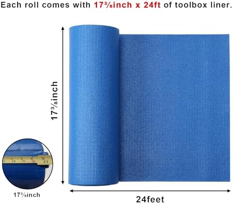 CASOMAN Professional Tool Box Liner and Drawer Liner 18 inch x 24 feet