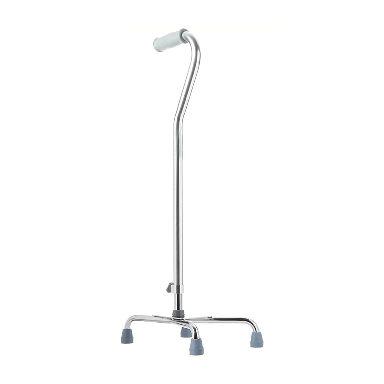 Days Quad Cane with Wide Base – Adjustable Walking Cane for Men & Women, Aluminum 4-Prong Walking Stick for Seniors with Slip-Resistant Rubber Tips, Lightweight & Self-Standing Mobility Aid