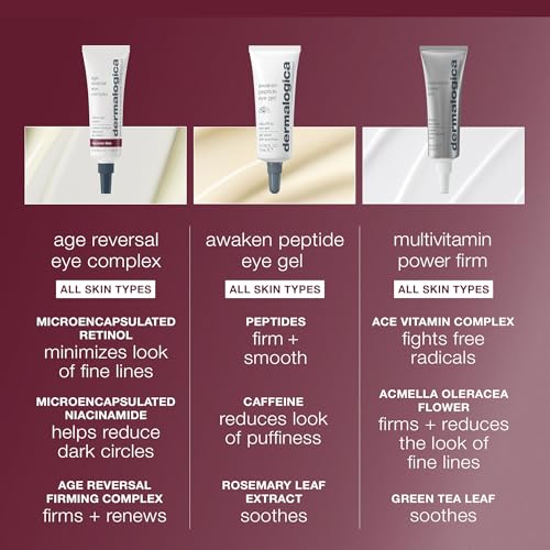 Dermalogica Age Reversal Eye Complex, 0.5 Fl Oz | Anti-Aging Retinol Eye Cream, Targets Signs of Skin Aging, Reduces Wrinkles, Reduces Dark Circles
