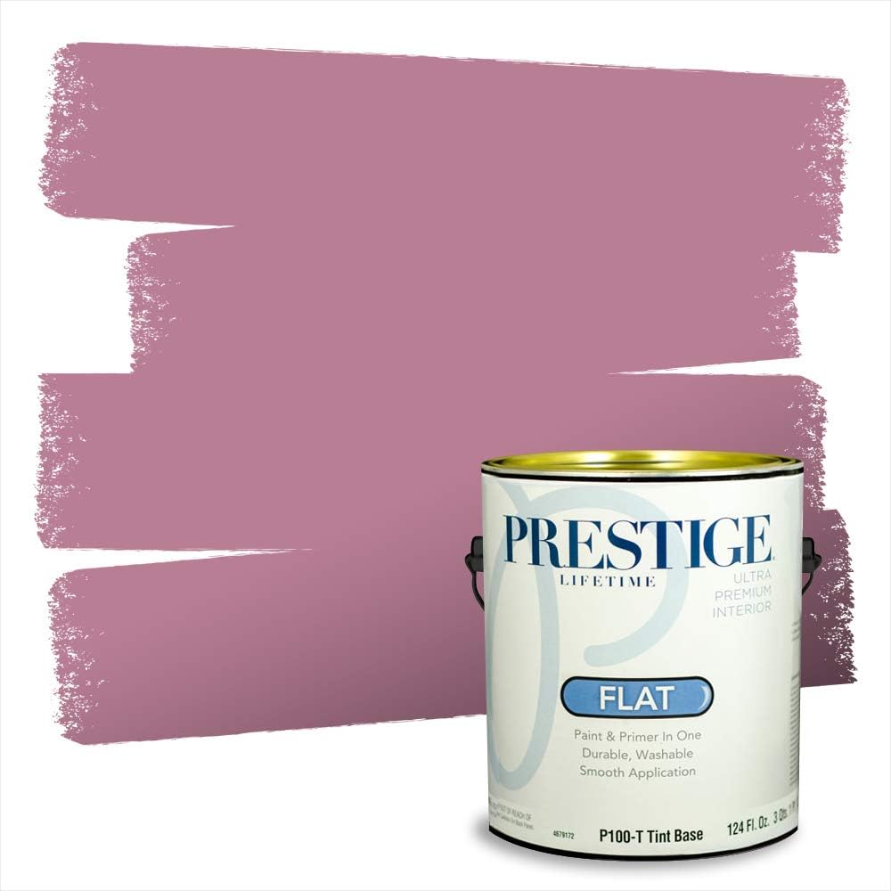 PRESTIGE Paints Exterior Paint and Primer In One, 1-Gallon, Satin, Comparable Match of Sherwin Williams* Grandeur Plum*