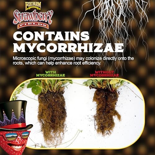 FoxFarm Strawberry Fields Fruiting & Flowering Potting Soil, 1.5cu ft - Designed to Pump Up Your Blooms, Fruits, and Berries - Made for the Fruiting and Flowering Stages of Plants