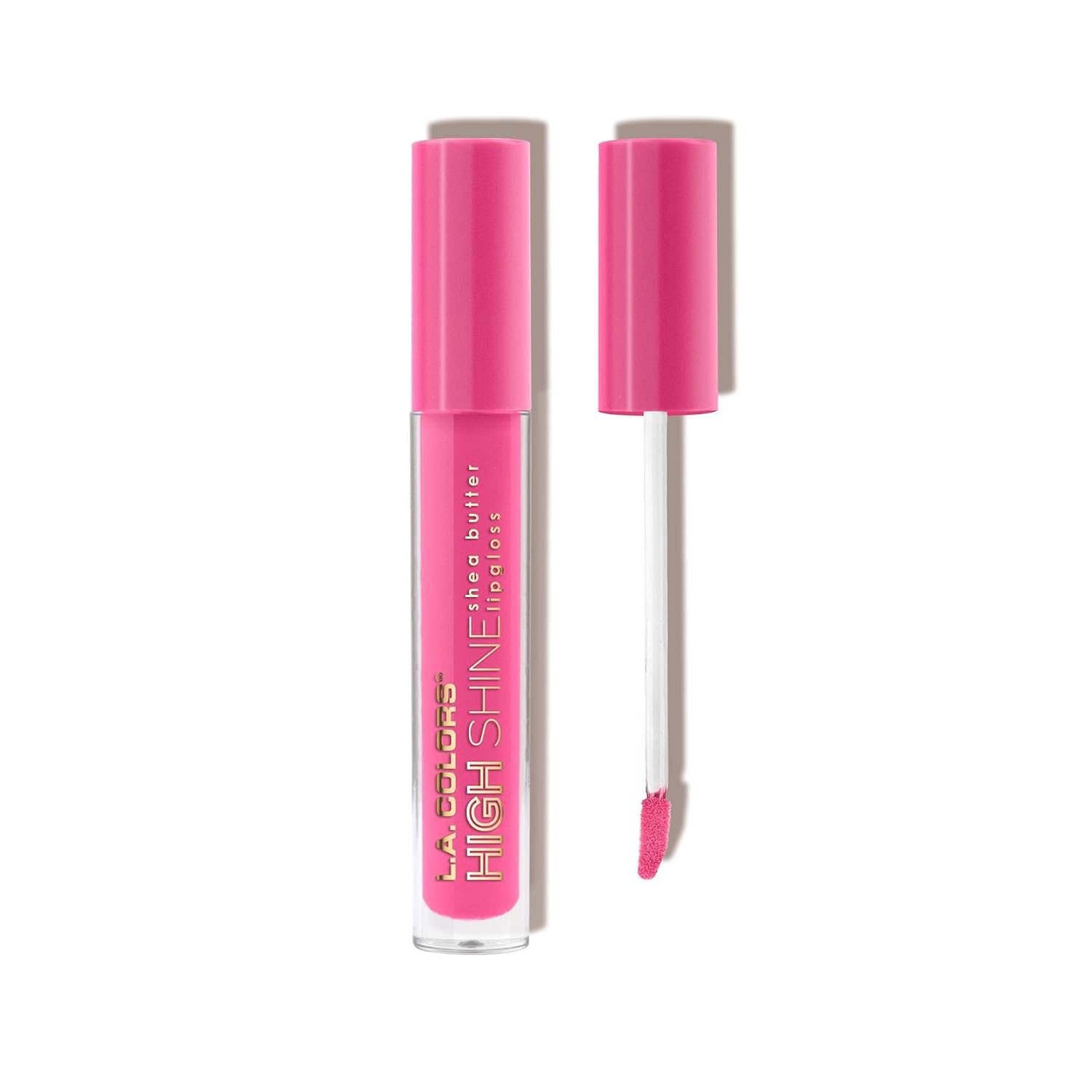 L.A. COLORS High Shine Shea Butter Lip Gloss, Baby Cakes, 0.14 Oz