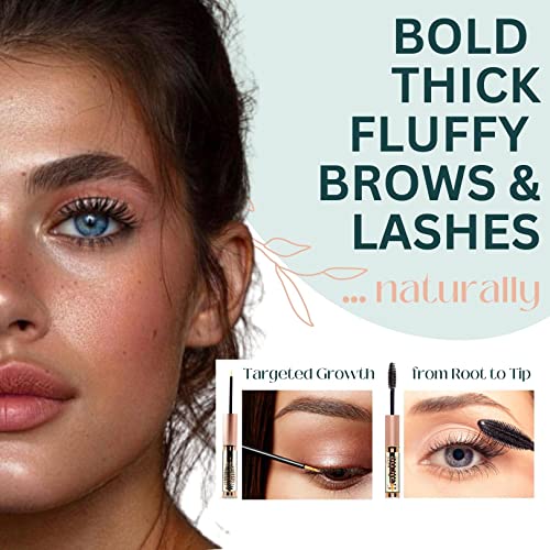 Organic Castor Oil Eyelash Growth Serum, Eyebrow Lash Serum for Hair Growth