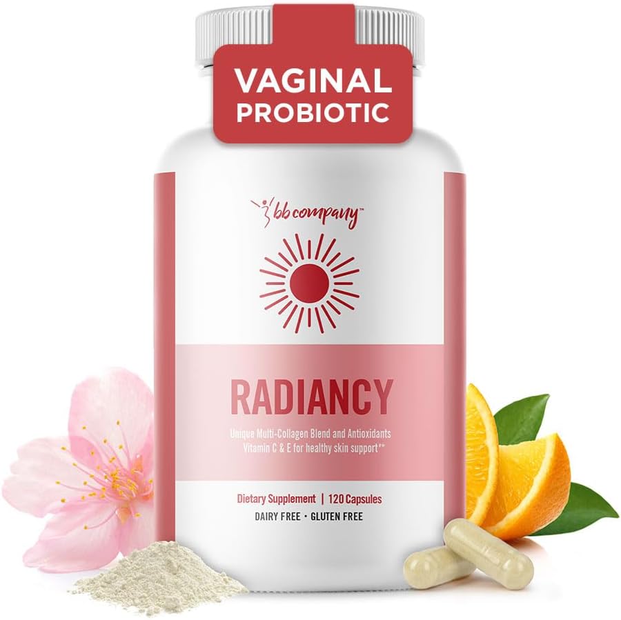 BB Company Radiancy | Vaginal Probiotics for Vaginal Dryness, pH Balance | Fights Itch, Odor | Anti-Aging | Hyaluronic Acid, Probiotics, Vitamin C