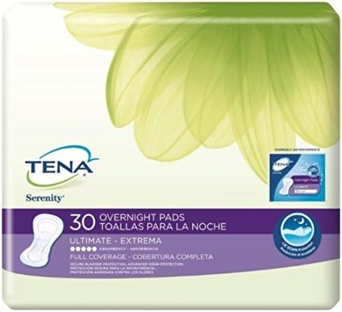TENA Intimates Bladder Control Pads, Overnight, 16 Inch, Pack of 28