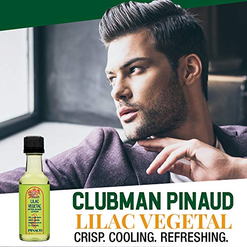 Clubman Pinaud After Shave Lotion, Soothes Skin After Shaving With Masculine Fragrance 1.7 fl. Oz x 2 packs