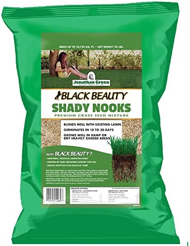 Jonathan Green (11960) Black Beauty Shady Nooks Grass Seed - Cool Season Lawn Seed (25 lb)
