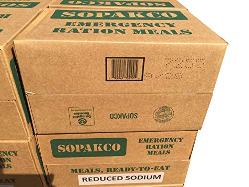 2017 Pack Date - Sopakco Low Sodium MRE Case Pallet - 48