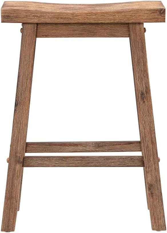 Boraam Sonoma Saddle Stool, Chestnut