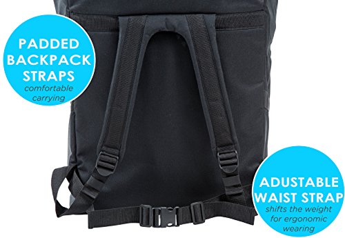 Car Seat Travel Bag — Adjustable, Padded Backpack for Car Seats — Car Seat Travel Tote - Compatible with Most Name Brand Car Seats