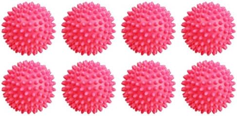 Dryer Balls 8 Pack Pink- Reusable Dryer Balls Replace Laundry Drying Fabric Softener and Saves You Money
