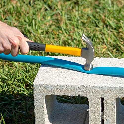 Aqua Joe AJPGH50-DWS Hybrid Polymer Flex Garden Hose, Kink-Free Hose, 450 PSI Max, 50 Feet Long, 5/8 Inches Wide