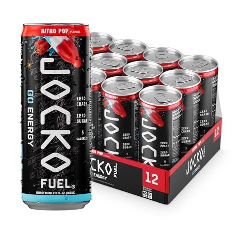 Jocko Fuel GO Energy Drinks, Sour Apple, 12 oz | 12 Pack