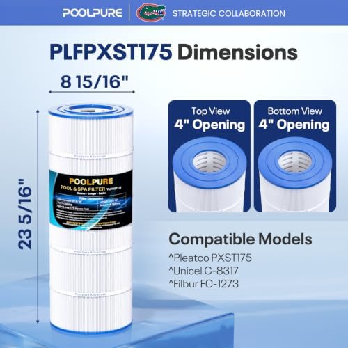 POOLPURE PXST100 Pool Filter Replaces Hayward X-Stream CC1000 1PACK