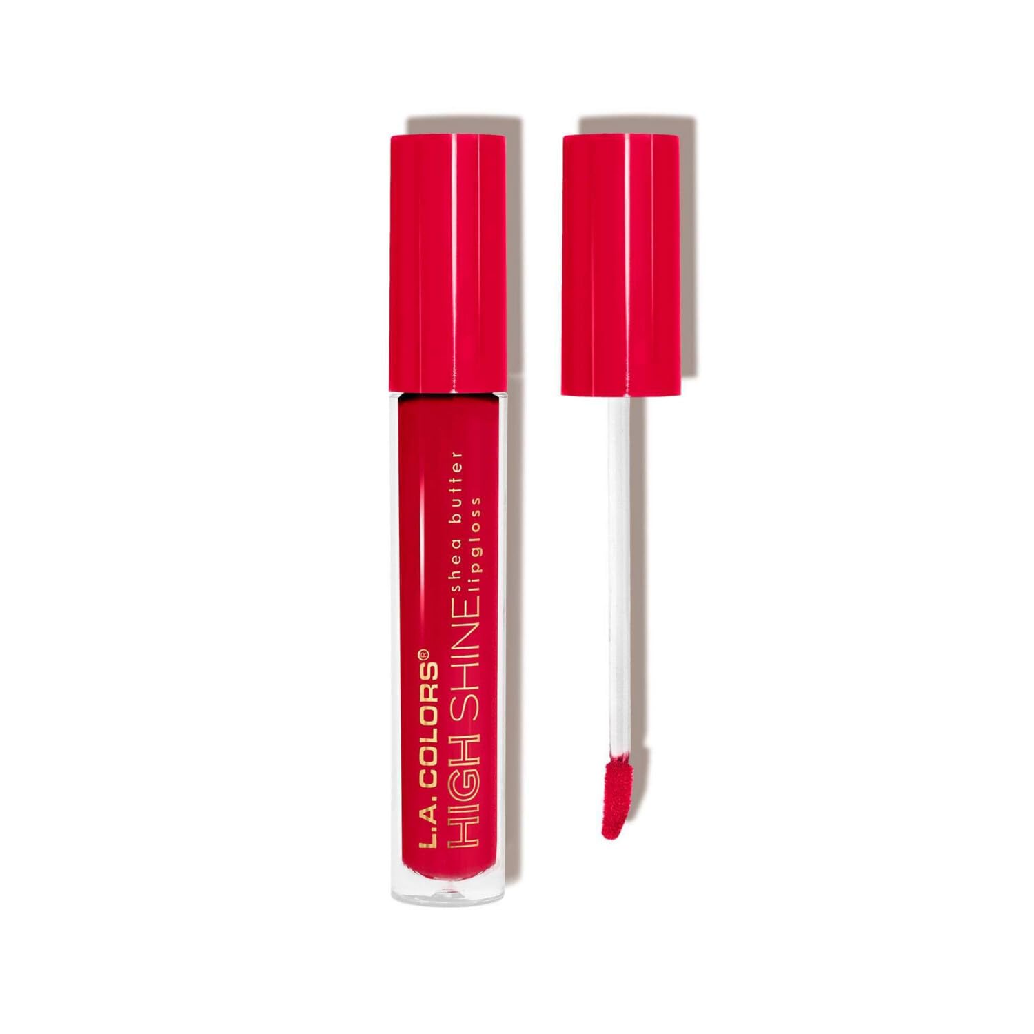 L.A. COLORS High Shine Shea Butter Lip Gloss, Baby Cakes, 0.14 Oz