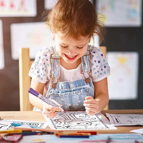 Bendon Inc Gabby's Dollhouse Coloring Book with Stickers, 4 Stamper Markers Included, 48 Pages