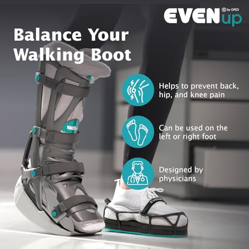 EVENup - Shoe Lift for Walking Boot I Kids' Size X-Small I Shoe Balancer for Use with Fracture Boots or Leg Length Discrepancy I 3 Adjustable