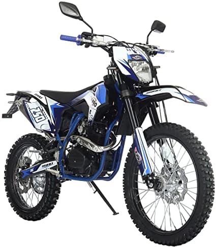 X-PRO Titan DLX 250cc Gas Dirt Bike Pit Bike Adult Bike,Big 21"/18" Wheels, Zongshen Engine! (Green)