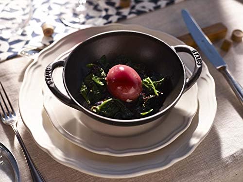 STAUB Cast Iron Baby Wok, 0.5-quart, Black Matte