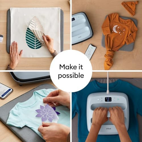 Cricut EasyPress Mat, Protective Heat-Resistant Mat for Heat Press Machines and HTV and Iron On Projects, [12" x 12"] (2004475)