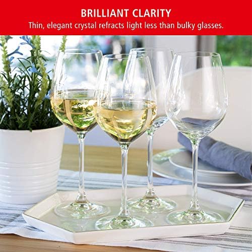 Spiegelau Salute Stemmed Red Wine Glasses, Lead-Free Crystal Wine Glasses for Pinot Noir, Cabernet, Wedding, Anniversary, Housewarming, Birthday Gifts, Elegant Glassware, Home Bar, 19.4 oz, Set of 4