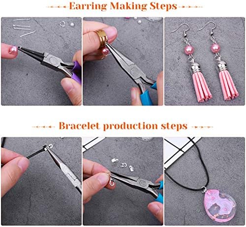 PAXCOO Jewelry Making Supplies Kit, Jewelry Making Kit with Jewelry Making Tools, Jewelry Wires and Jewelry Findings for Jewelry Making