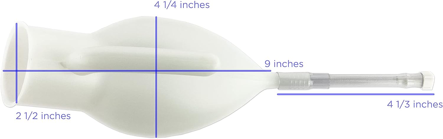 Reusable Portable Standard Male Advantage Urinal System with Spill Proof Collection Bag
