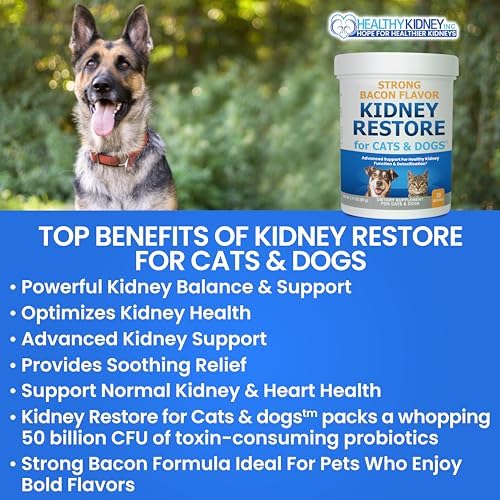 Cat and Dog Kidney Support, Natural Renal Supplements to Support Pets, Feline, Canine Healthy Kidney Function and Urinary Tract. Essential for Pet Health, Pet Alive, Easy to Add to Cats and Dogs Food