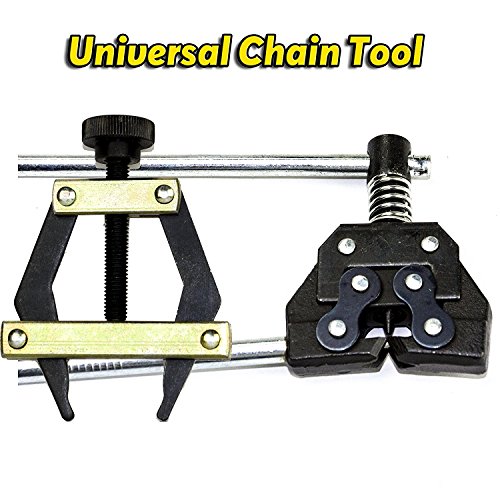 Roller Chain Tools Kit Fit #25#35#41#40#50#60 415H,428H, 520,530 Roller Chain, Holder/Puller+ Breaker/Cutter, Bicycle, Motorcycle