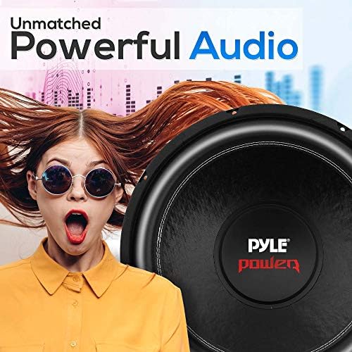 Pyle 8" Car Subwoofer Speaker - 800 Watt Dual 4 Ohm Voice Coil, Treated Foam Surround, Non-Pressed Paper Cone, 60oz Magnet - Powerful Vehicle Audio Bass Woofer for Car Stereo Systems - PLPW8D (Black)