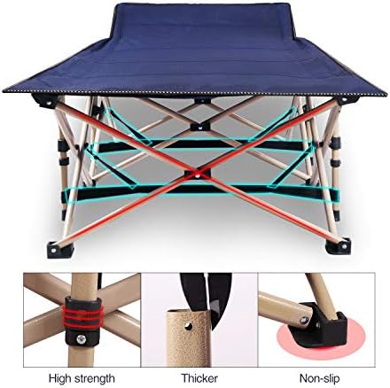 REDCAMP Folding Camping Cots for Adults Heavy Duty, 28" Extra Wide Sturdy Portable Sleeping Cot for Camp Office Use