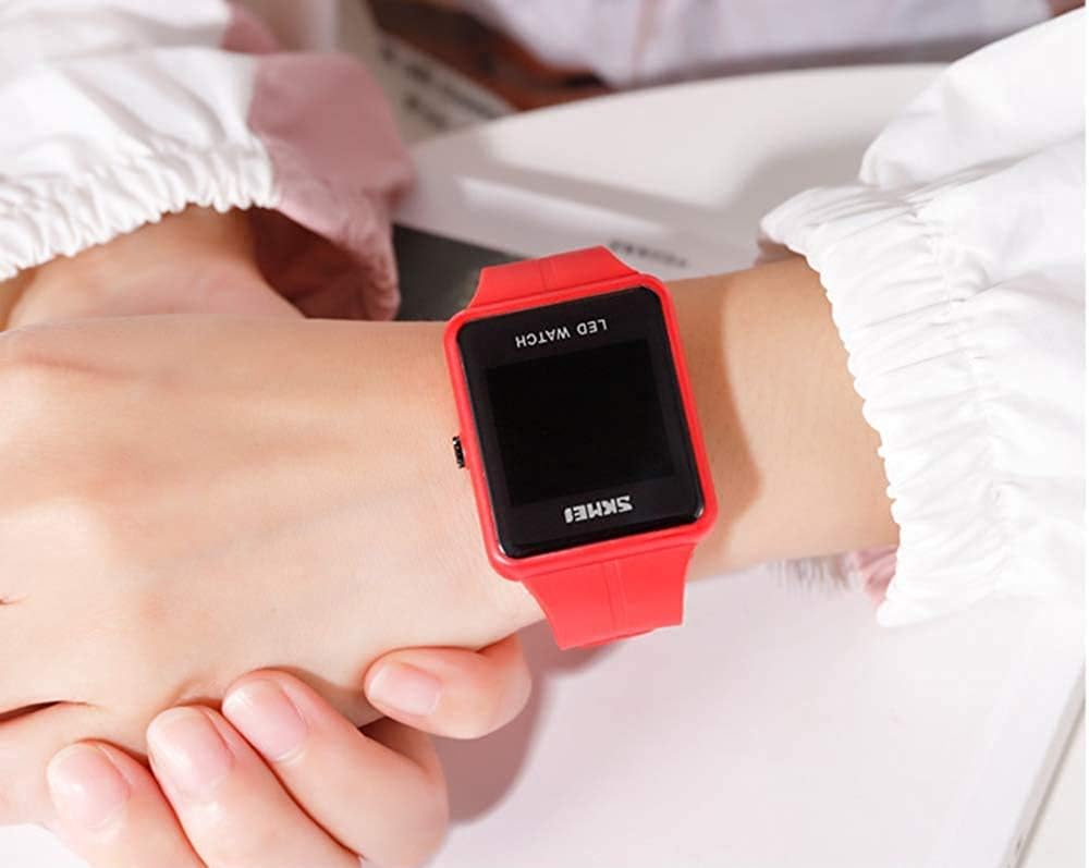 Gosasa Large Face LED Digital Watch Date Time 3Bar Waterproof Wristwatch Men Women Sports Watches