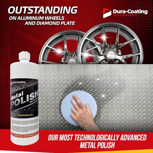 DURA-COATING TECHNOLOGY, Blue Premium Metal Polish - Perfect Brightener and Scratch Remover for Aluminum Wheels, Diamond Plate, Stainless Steel