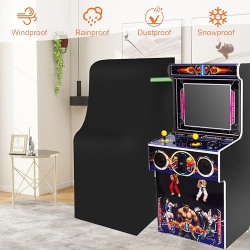 Arcade Table Cover, 600D Heavy-duty Waterproof Dust-Proof Covers for Indoors/Outdoors Arcade Game Machine Table, All Weather Protective, 31*22*66in