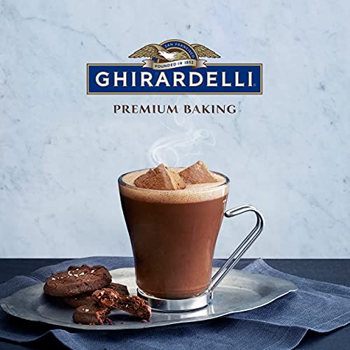 Ghirardelli Double Chocolate Hot Cocoa Mix, Approximately 0.85 oz Packets (Pack of 25) with Cocoa Scoop