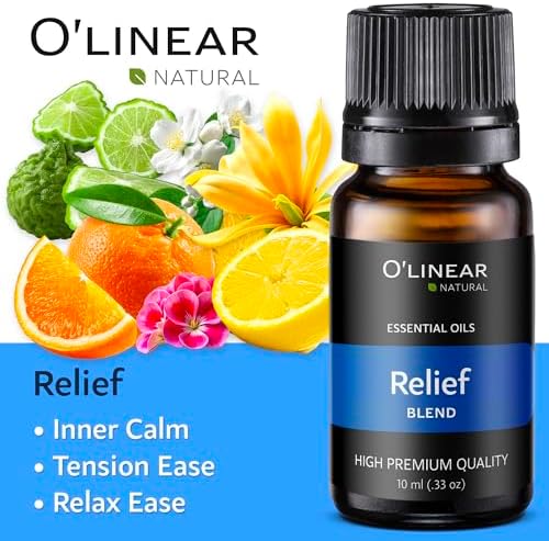 O'linear Essential Oils 6 Blends Set - Perfect for Humidifiers and Diffusers, Aromatherapy Diffuser Oils Scents, Essential Oil Kit for Home Use