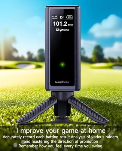 Portable Golf Launch Monitor Pro X1 Plus, Simulators for Home & Training, Mobile Launch Monitor for Golf Swing Analysis, Tracker & Swing Analyzer