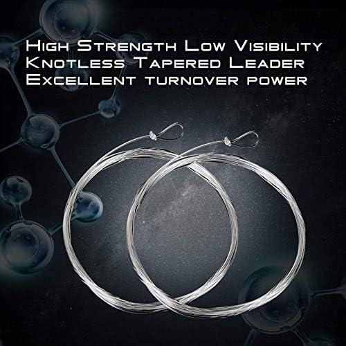 M MAXIMUMCATCH Maxcatch Fly Fishing Tapered Leader Line 6 Pack -Pre-Tied Loop- Tensile Strength- Abrasion Resistance- Low Memory 7.5ft/9ft/12ft/15ft, 0X-7X