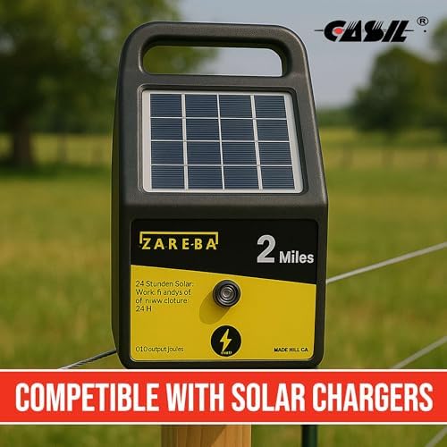 Casil Fi-Shock SS-440 Zareba Electric Fence Charger 4 Volt Rechargeable Battery 4A AGM Valve Regulated Lead Acid Battery for Solar Electric Fence