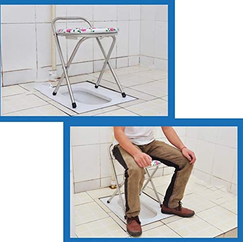 Folding Commode Chair Over Toilet,Bathroom Shower Chair,Can be Used as Raised Toilet Seat Riser