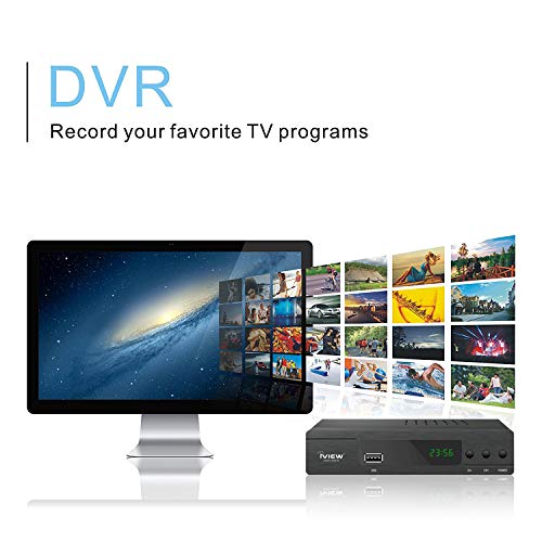 iView 3300STB ATSC Converter Box with Recording, Media Player, Built-in Digital Clock, Analog to Digital, QAM Tuner, HDMI, USB