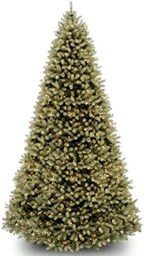 National Tree Company 7.5ft Pre-Lit Downswept Douglas Fir Christmas Tree | 750 LED Lights, 1,867 Tips, 10 Light Functions, PowerConnect, Foot Pedal, Includes Stand, Artificial, Green