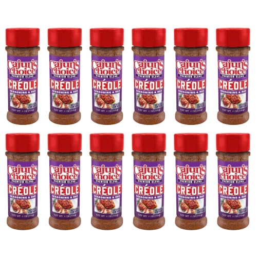 Cajun's Choice Blackened Seasoning - 2.75 oz Jar, Pack of 2, All Natural, Low Salt, Gluten-Free - Authentic Louisiana Spice for Fish & BBQ | Low-sodium, all-natural seasoning and rub for fish, seafood, chicken, pork, steak, vegetables and salads.