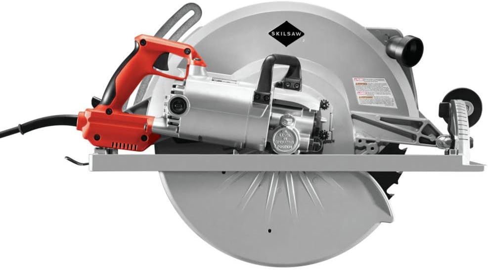 SKIL 16-5/16 In. Magnesium Worm Drive Skilsaw Circular Saw - SPT70V-11 | Cuts thick stock in one pass, square-cut footplate, brass gearing